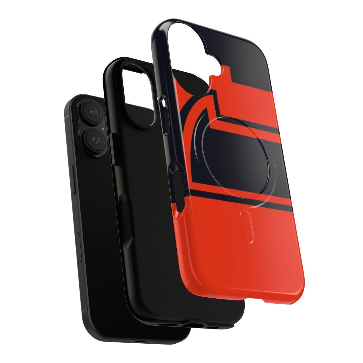 Phone case featuring a graphic inspired by the legendary Formula 1 driver Gilles Villeneuve - Layers