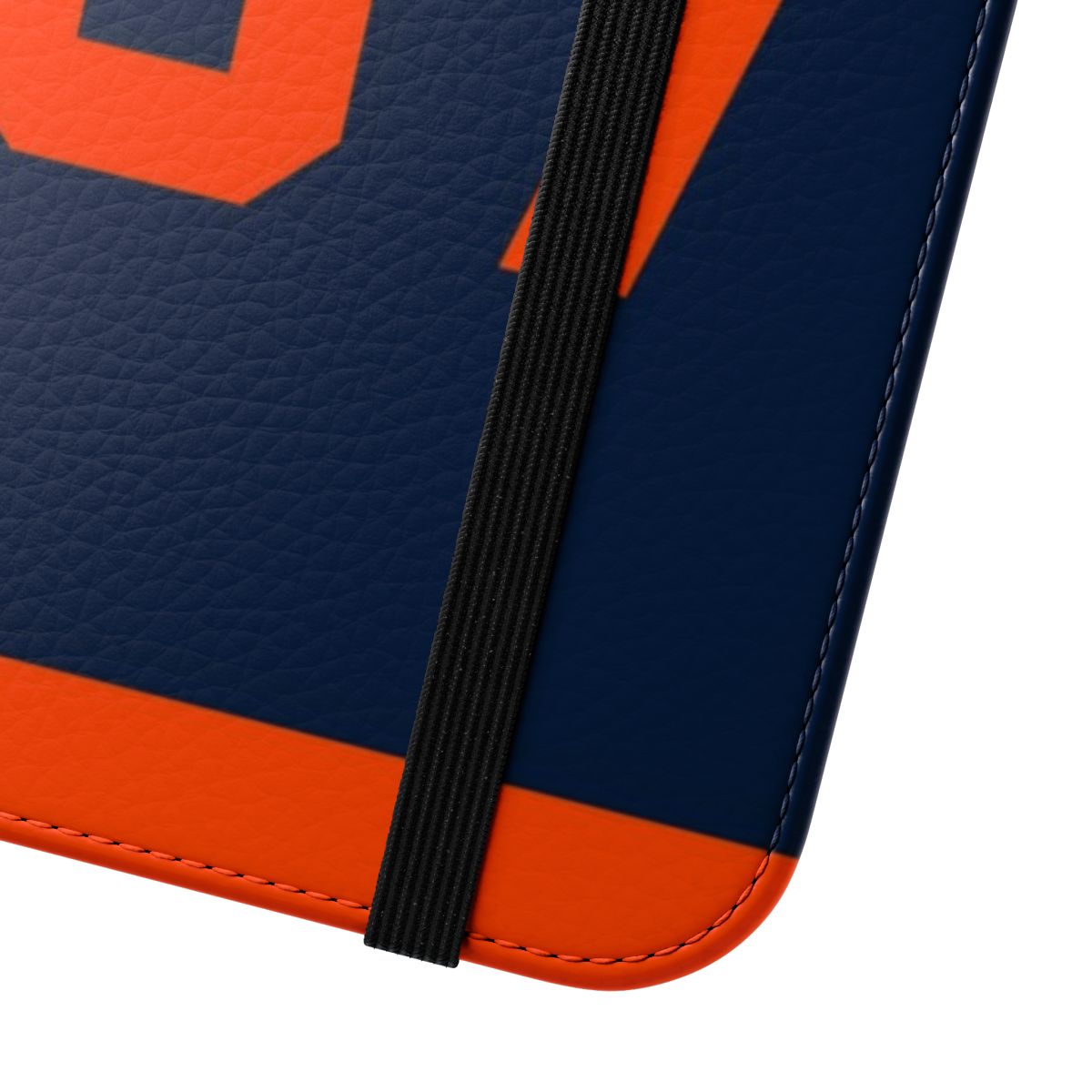 Customized phone case featuring the Edmonton Oilers' alternate jersey design and Connor McDavid's name and number. - Close Up