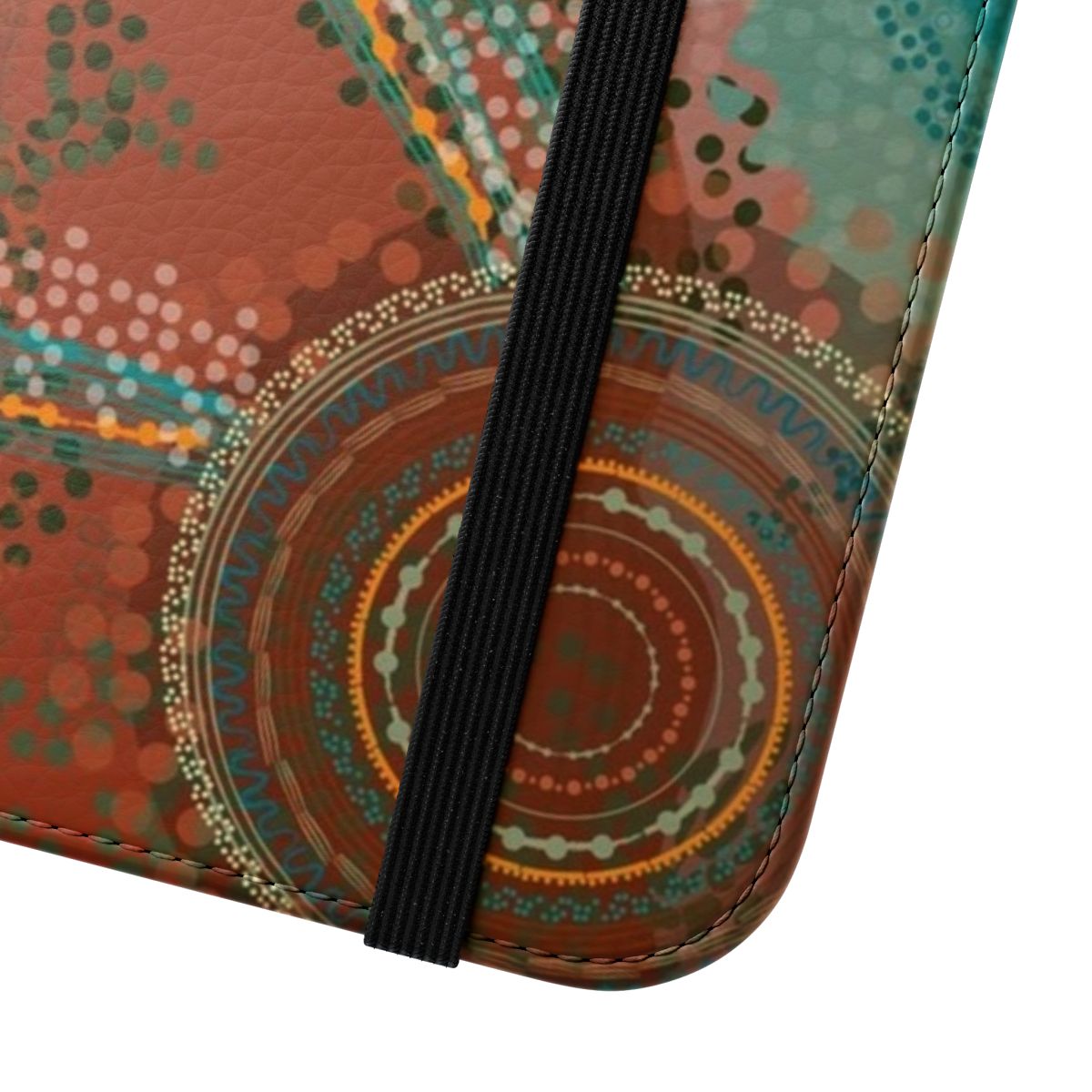 Yawuru-Inspired Tribal Phone Case with Aboriginal Art Design - Close Up