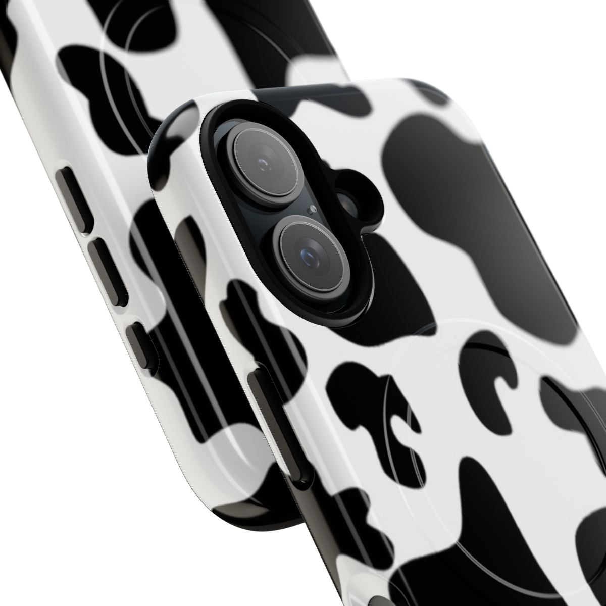 Cow print magnetic tough phone case - Detail