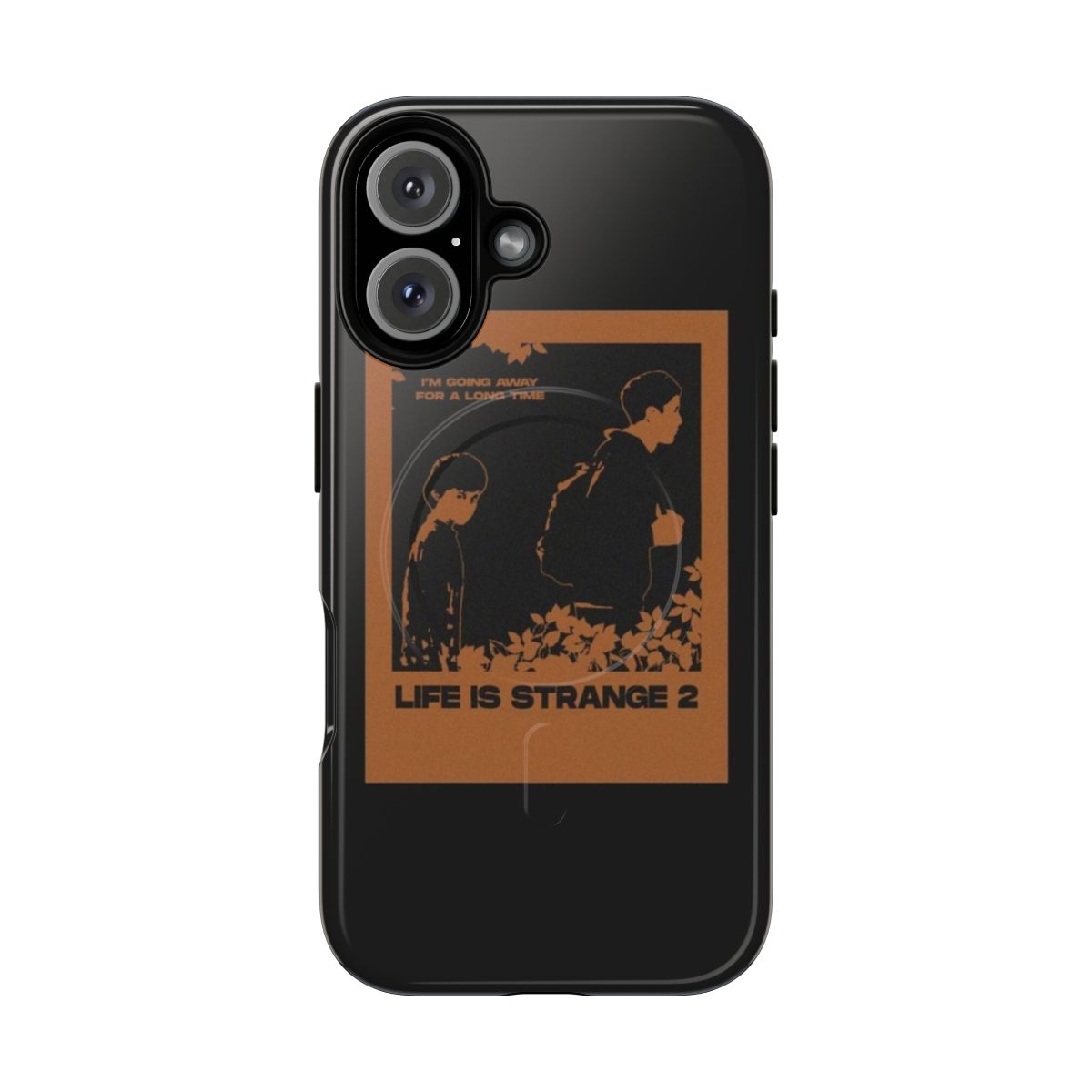 Vintage-inspired phone case featuring the characters from the game Life Is Strange 2