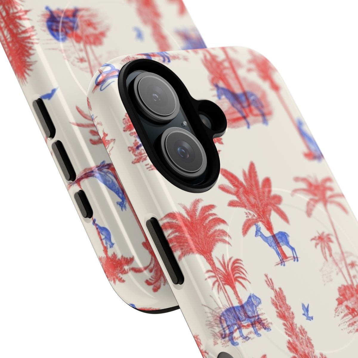 Magnetic Tough Phone Cases with Vibrant Wild Animal Patterns - Detail