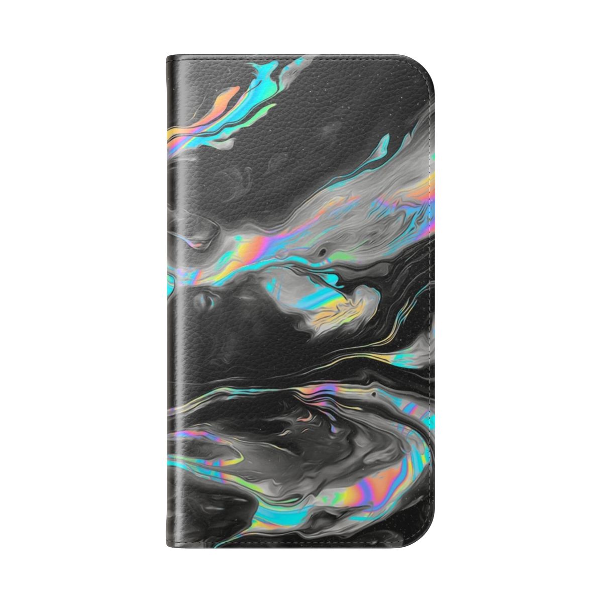 Abstract marble texture phone case with minimalist design - Folded Back