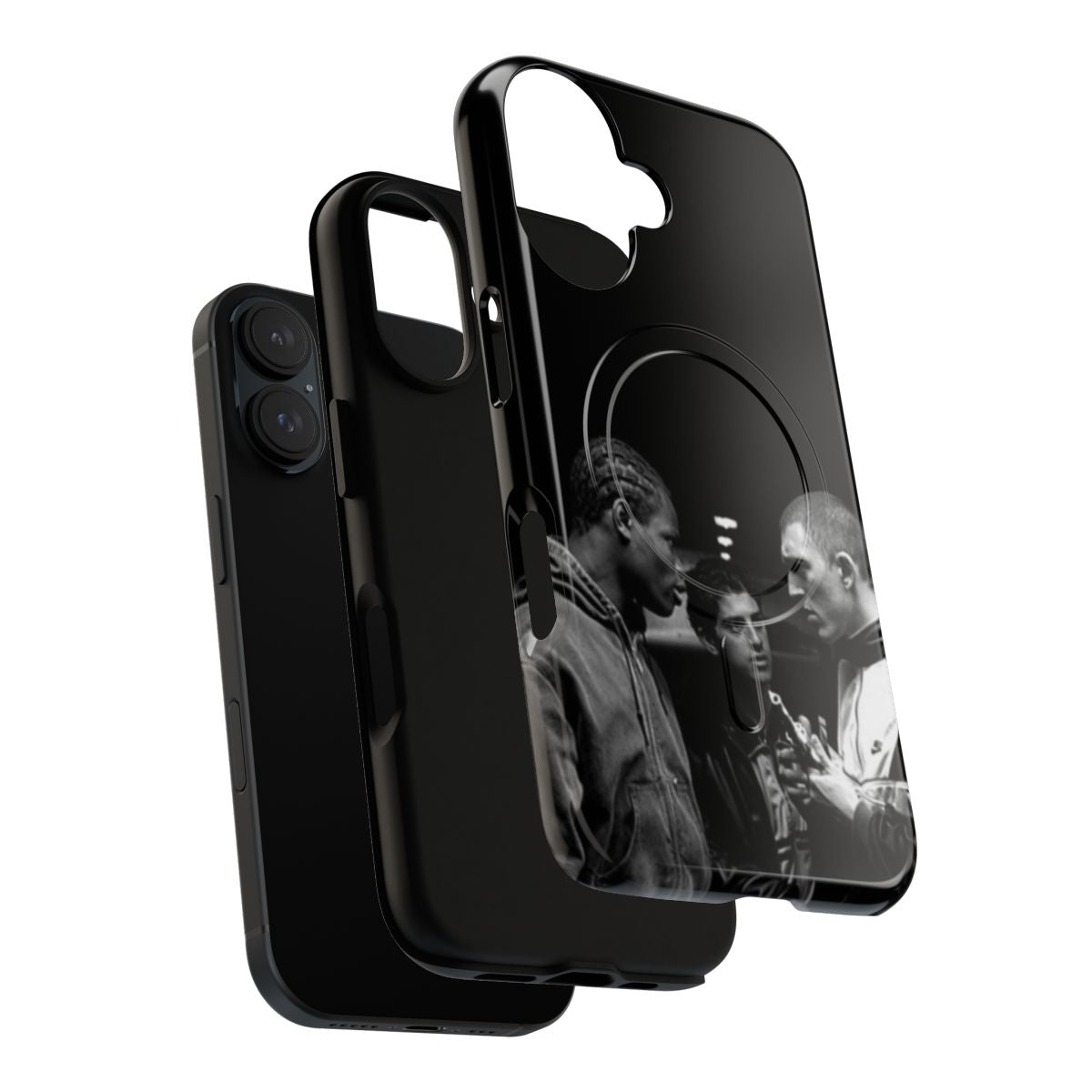 Magnetic phone case with 90s French film "La Haine" inspired design - Layers