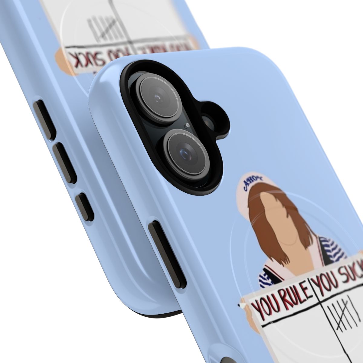 Magnetic tough phone case design featuring Steve Harrington from the popular TV series Stranger Things - Detail