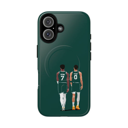 Tough, magnetic Celtics basketball-themed phone case