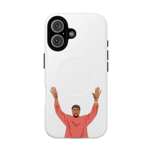 Stylish magnetic tough phone case with Kanye West inspired design