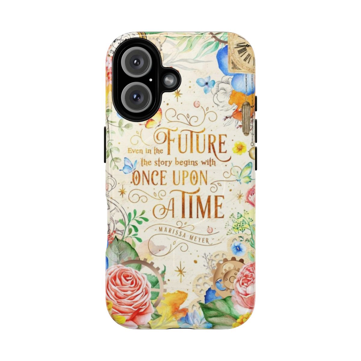 Vintage floral and botanical phone case with magnetic closure and tough protection