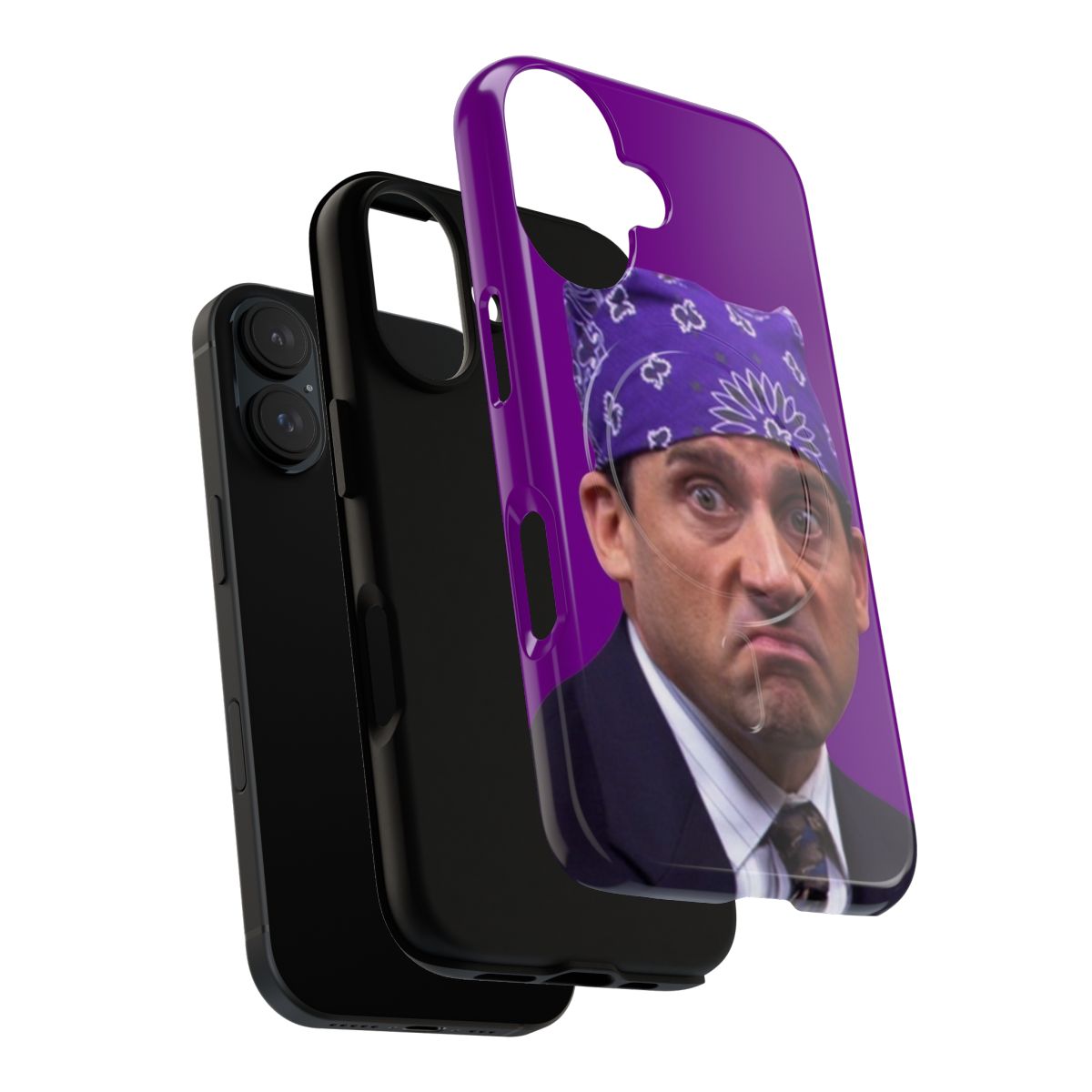 Phone case featuring the character Prison Mike from the TV show The Office - Layers