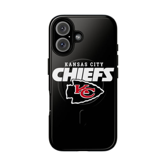 Kansas City Chiefs football phone case with a tough, magnetic design for loyal fans