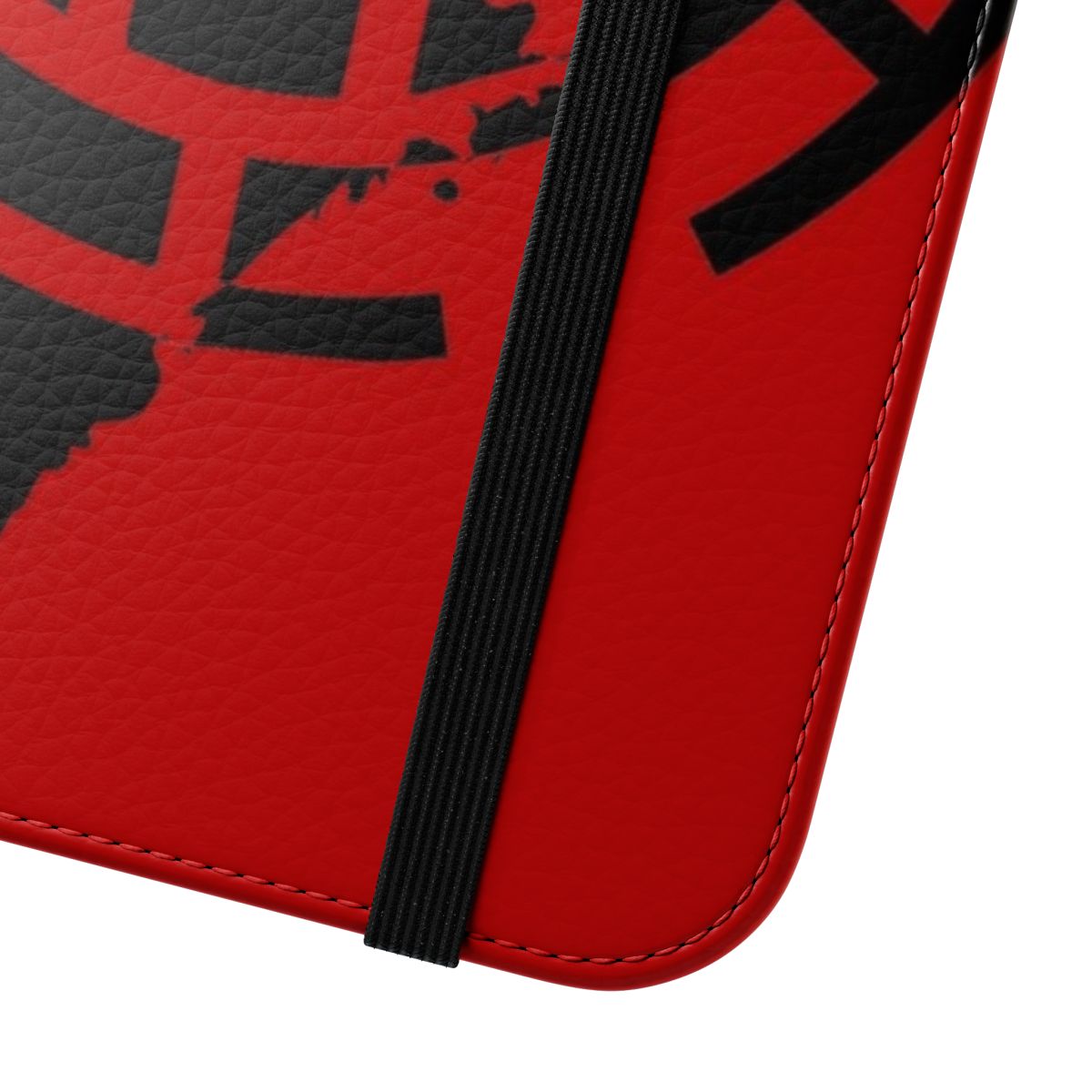 One Piece themed flip phone case with cartoon design - Close Up