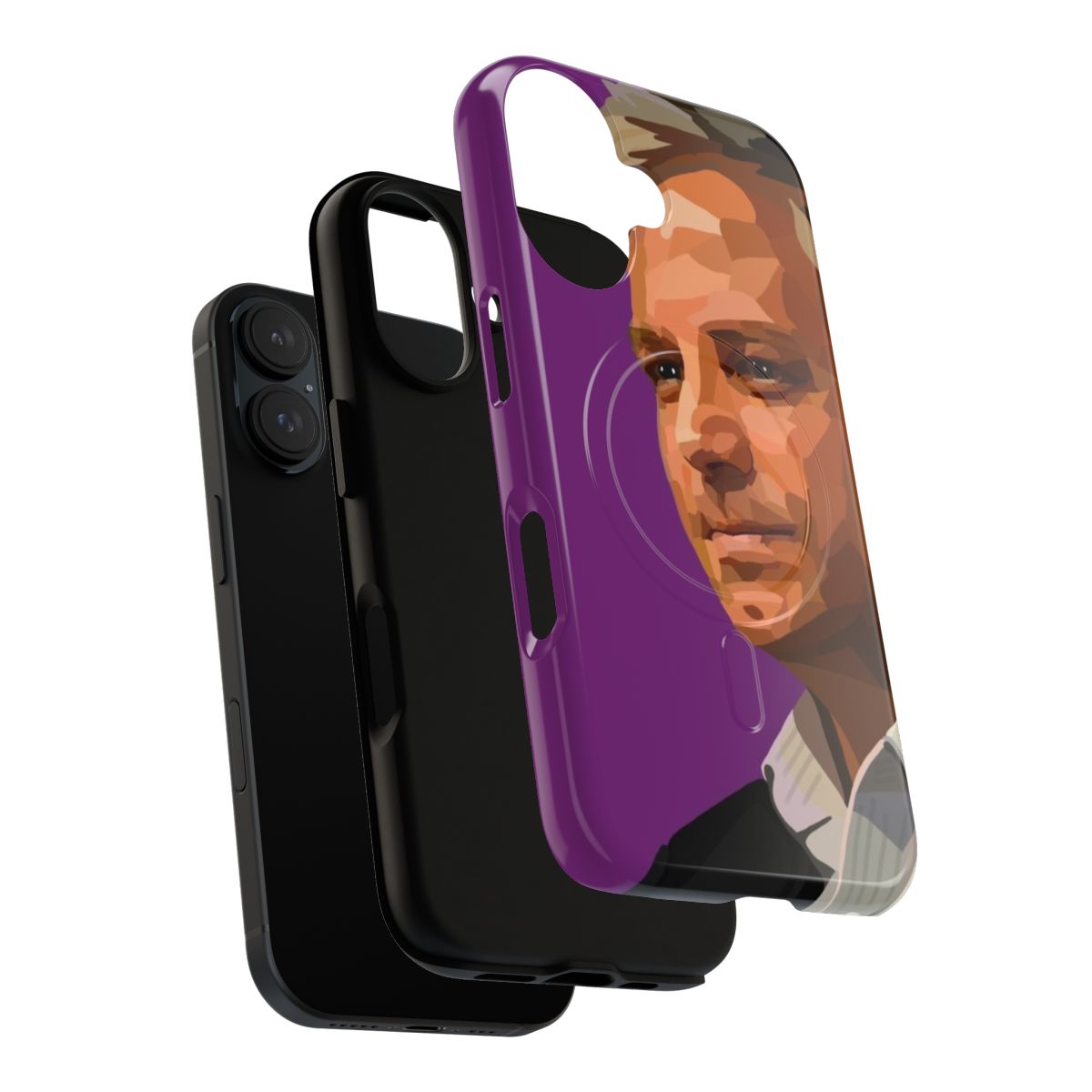 Magnetic phone case featuring an image of Brett Sutton, the Chief Health Officer of Victoria, Australia - Layers