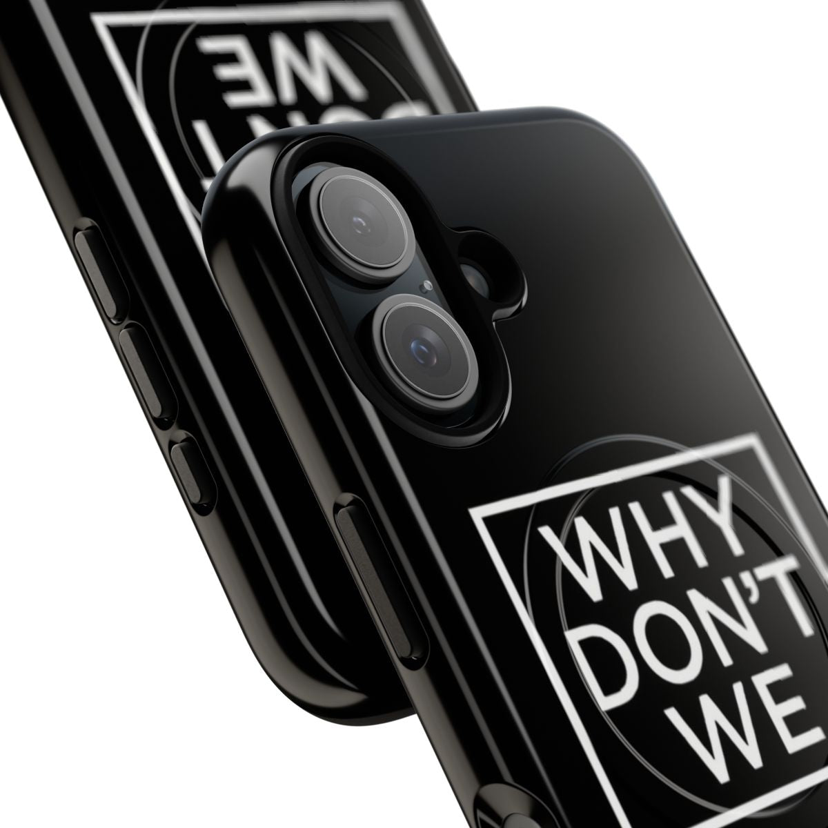 Magnetic tough phone case featuring the American pop band Why Don't We - Detail