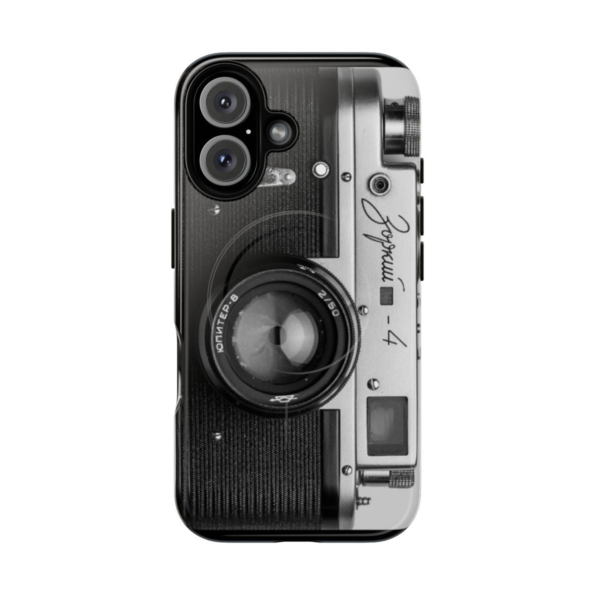 Vintage camera-inspired magnetic tough phone case for Galaxy devices