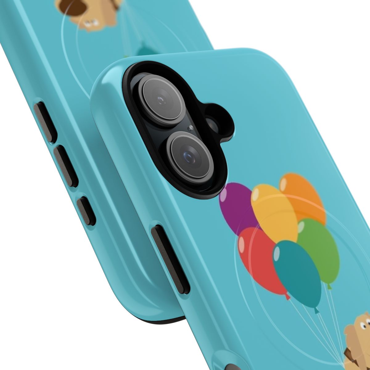 Magnetic phone case featuring Dug the dog and balloons from the Disney Pixar movie Up - Detail