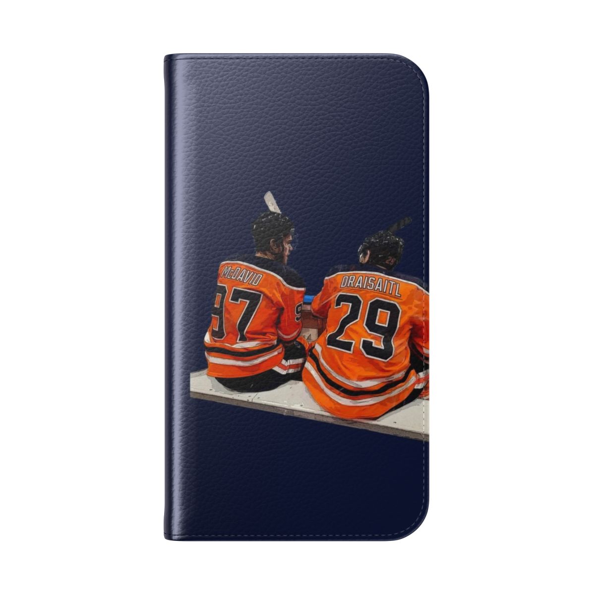 Edmonton Oilers inspired sports phone case - Folded Back