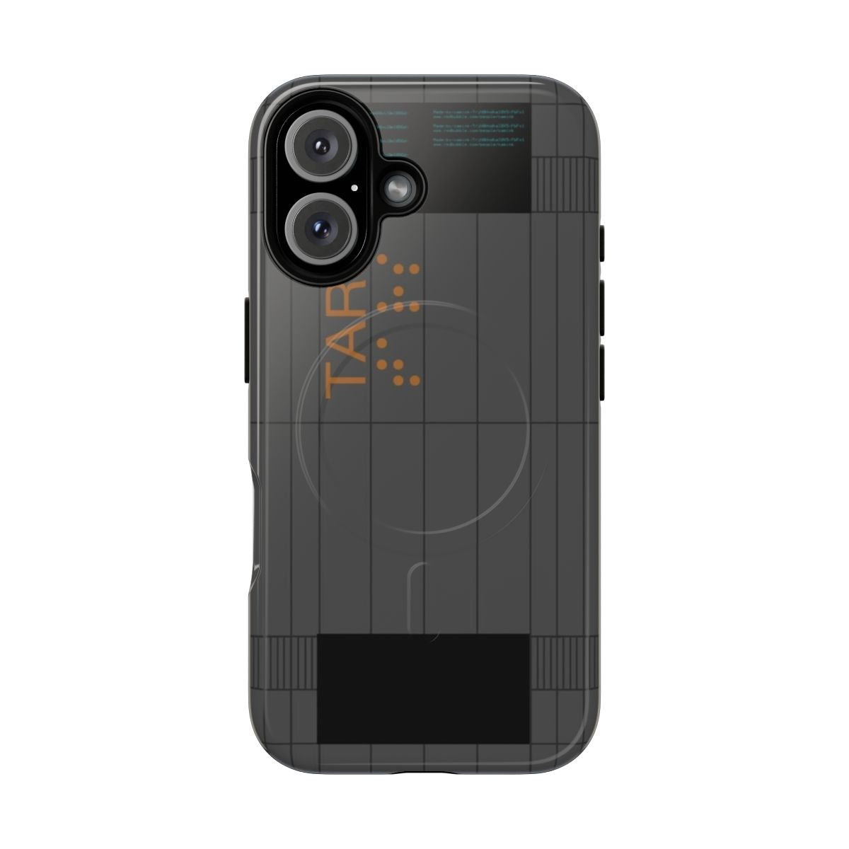 A magnetic tough phone case featuring the iconic TARS character from the science fiction film Interstellar.