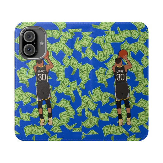 Curry-inspired flip cover phone case for basketball and sports fans