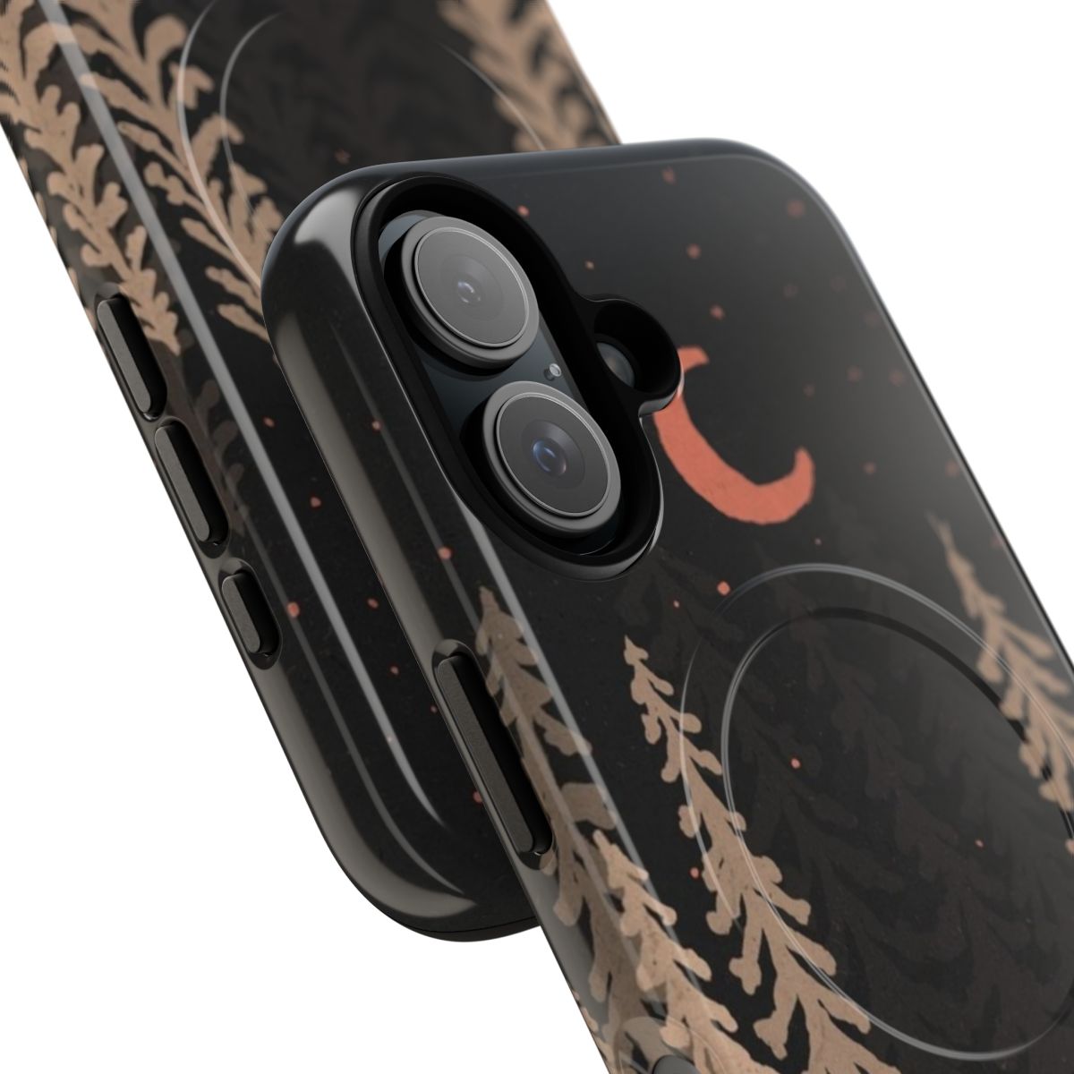 Magnetic phone case with nature-inspired design for outdoor adventure - Detail