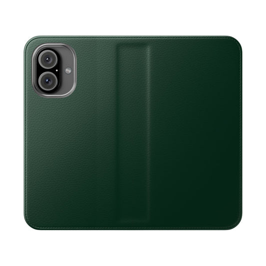 Dark green, minimalist phone case