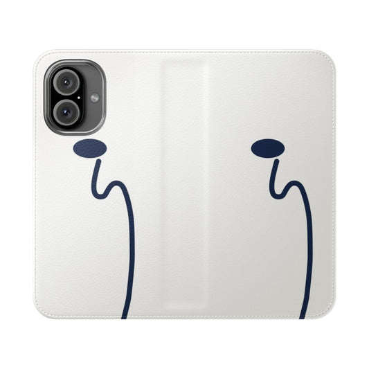 Anime-inspired Ride Your Wave Beluga Whale flip cover phone case