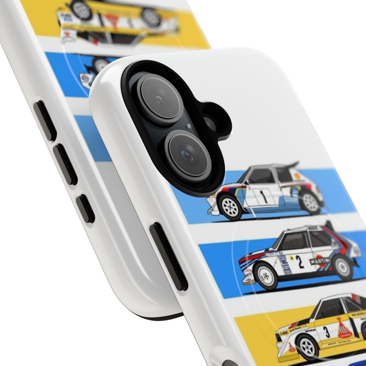 Retro 1980s Group B rally car phone case - Detail