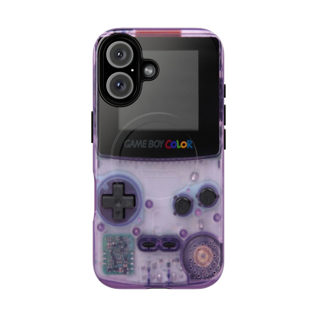 Vibrant and durable phone case inspired by the classic Game Boy Color handheld console