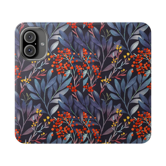 Enchanting floral phone case with a beautiful botanical design