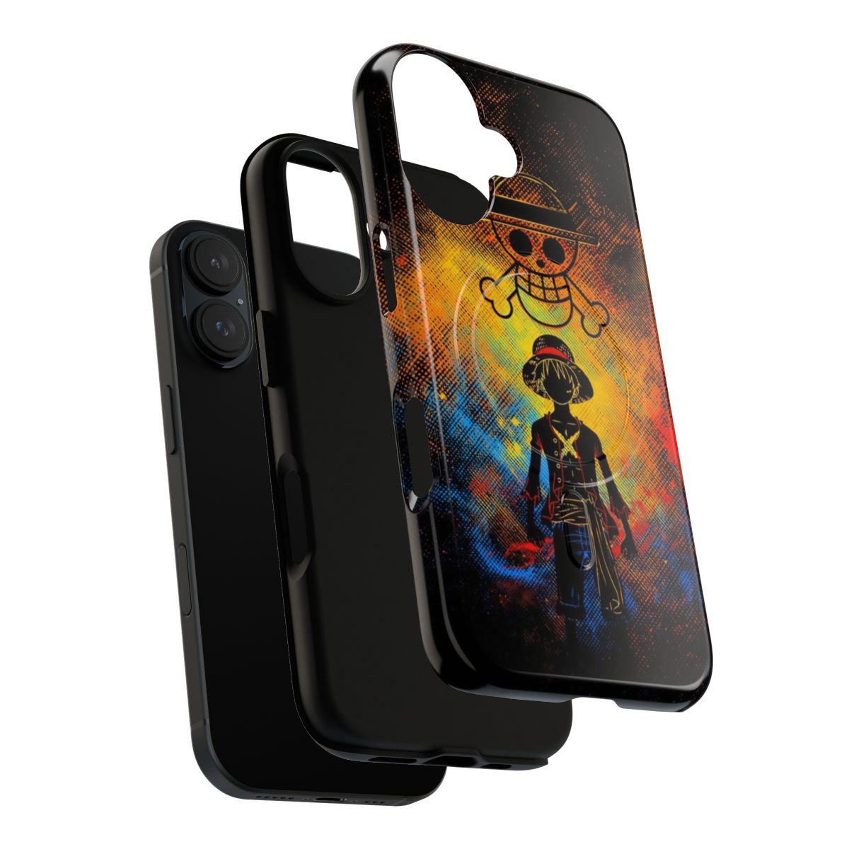 Colorful One Piece anime art magnetic tough phone case - Layers