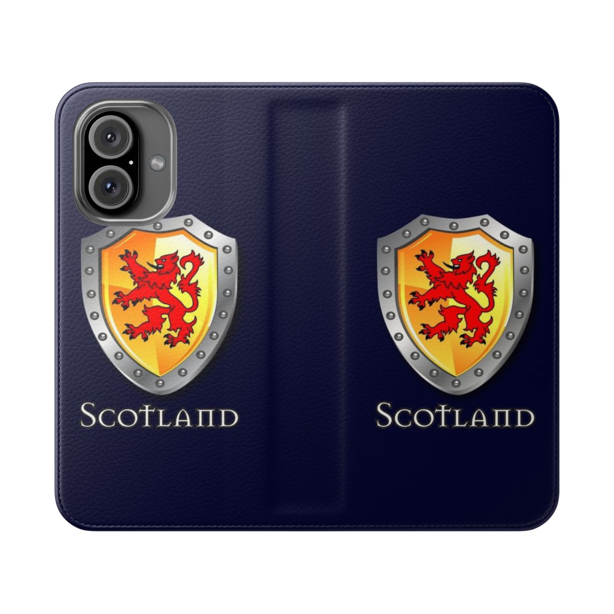 Custom-designed Scottish phone case featuring the iconic Lion Rampant crest