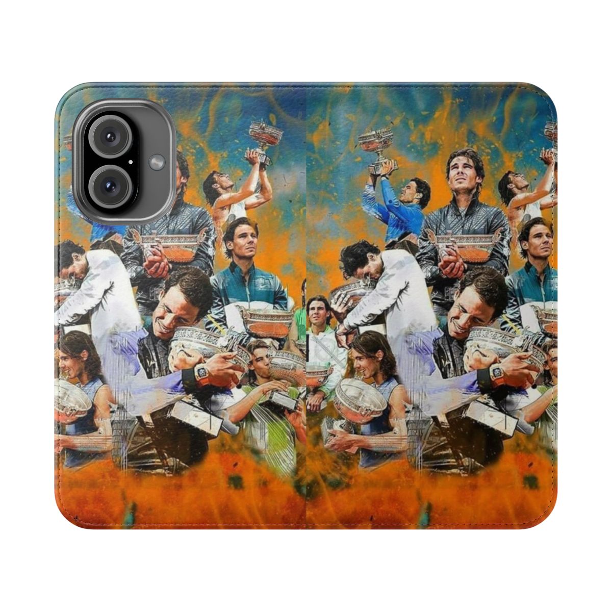 Phone case featuring an image of Rafael Nadal, the renowned tennis player