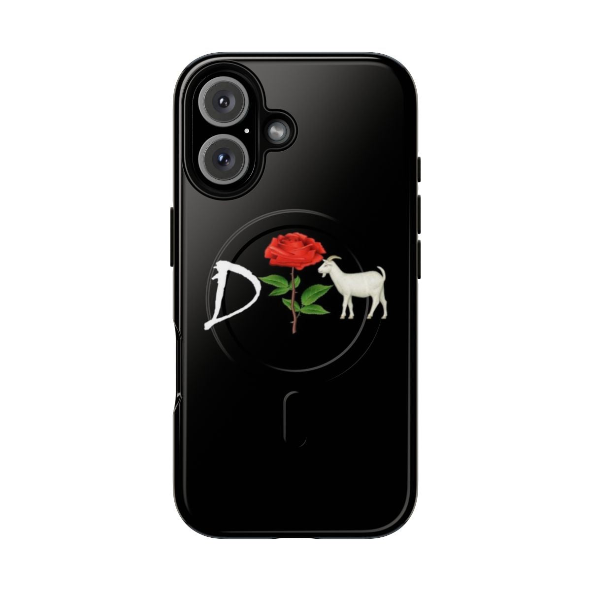 Durable phone case with Derrick Rose image and magnetic closure