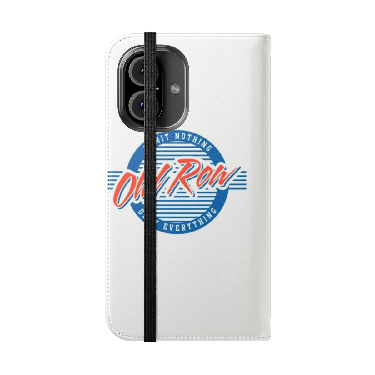 Old Row-inspired flip cover phone case for college students and fans - Folded Front