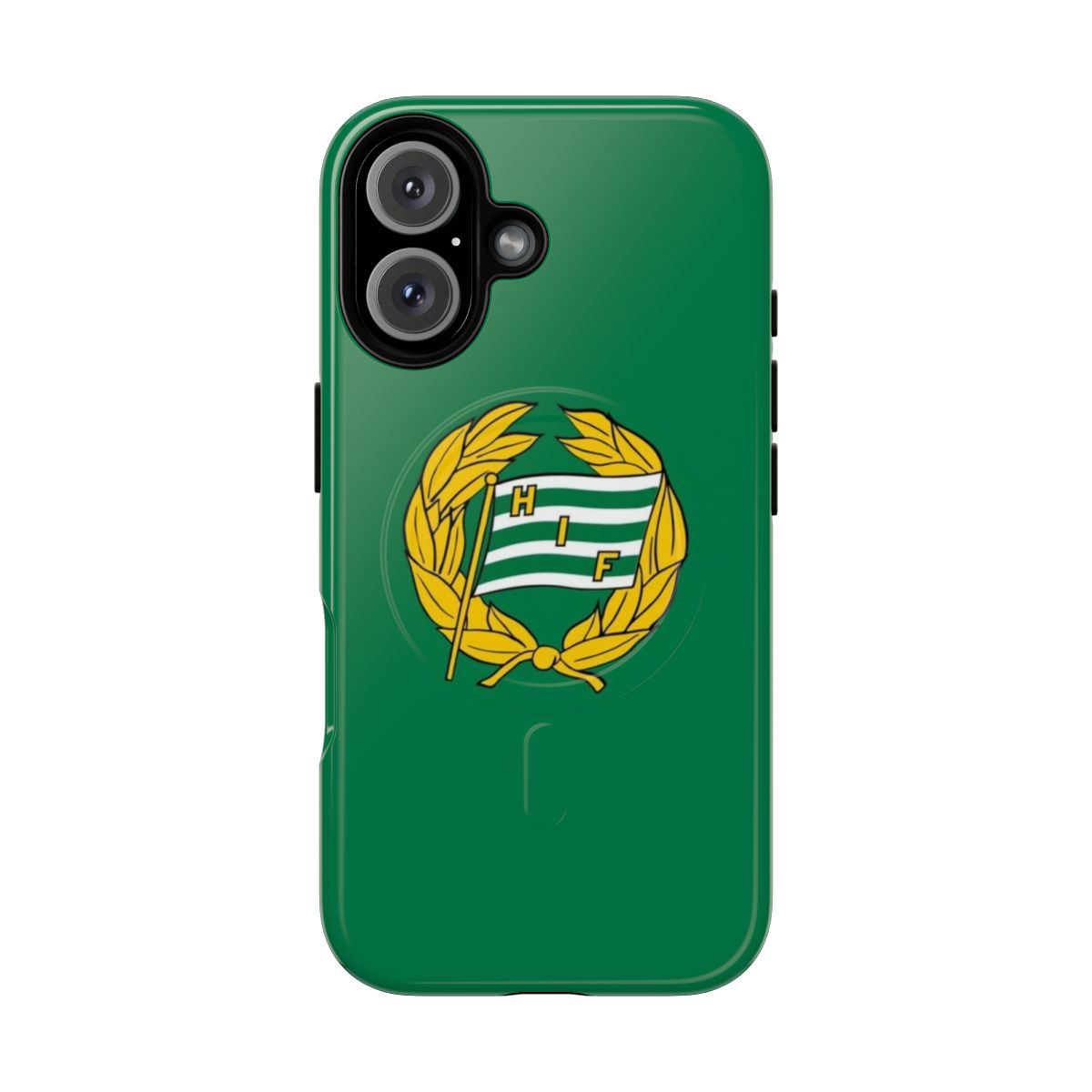 Magnetic phone case featuring the Hammarby IF football club logo