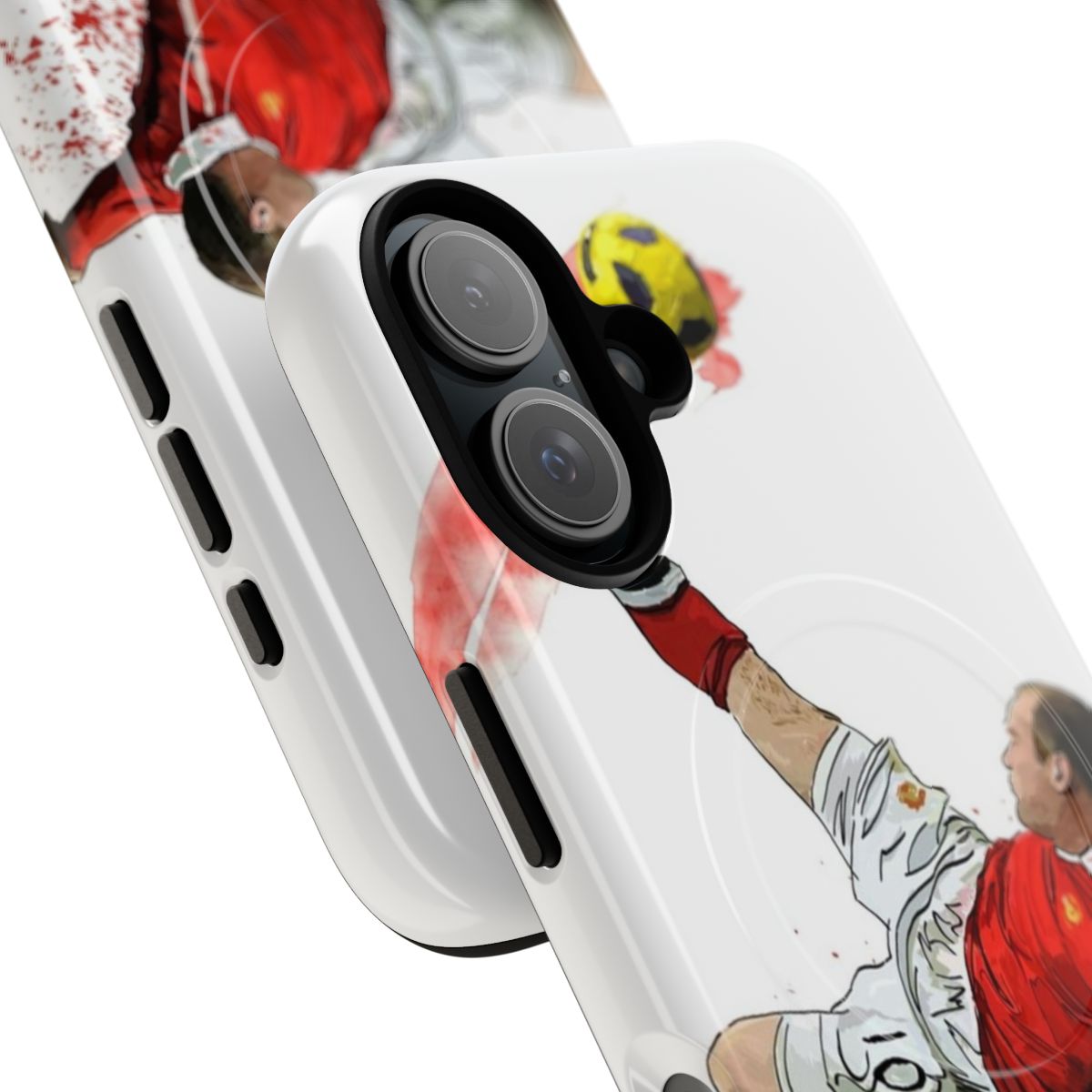 Magnetic tough phone case featuring Wayne Rooney, the legendary soccer player. - Detail