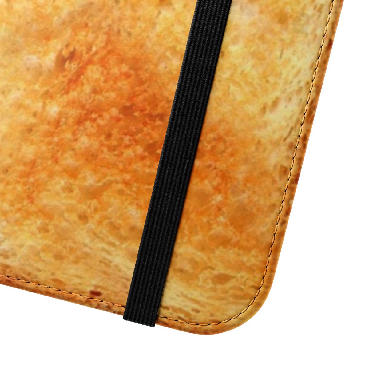 Realistic buttered toast inspired funny flip phone case - Close Up