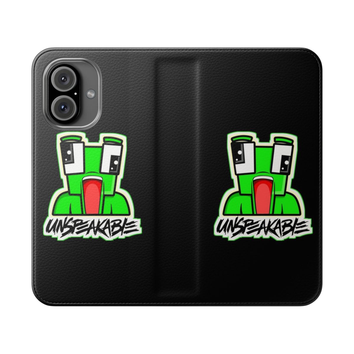 Unspeakable inspired 3D flip cover phone case with cool gaming and YouTube branding