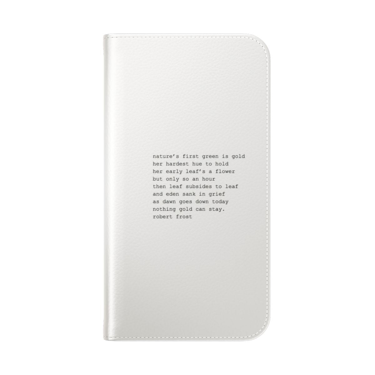 The Outsiders poem-themed protective flip phone case - Folded Back