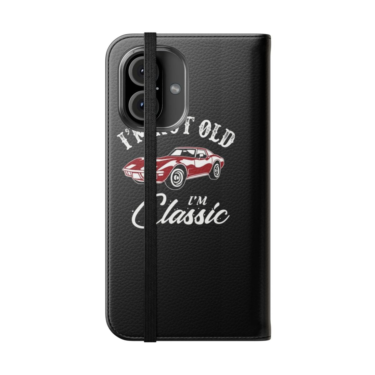 Classic Chevy Corvette inspired phone case design - Folded Front