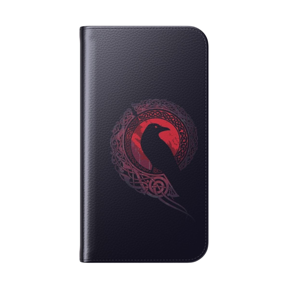 Edda Raidho Tribal Silhouette Phone Case Cover - Folded Back