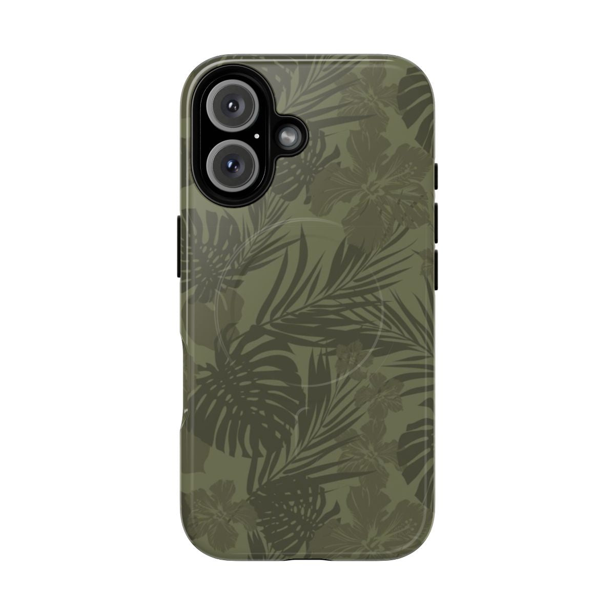 Stylish summer camo magnetic tough phone cases with floral and tropical patterns