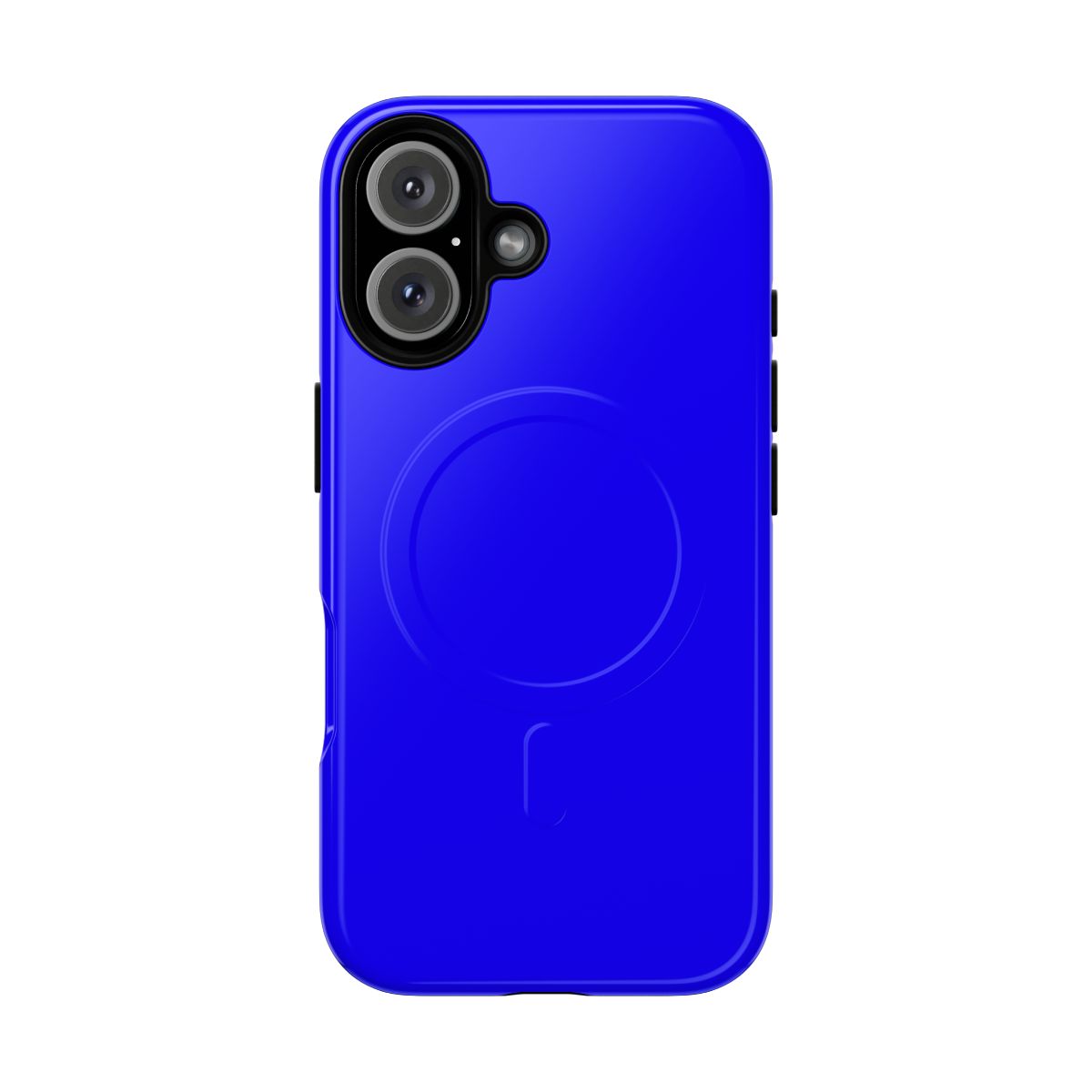 Neon blue tough and magnetic phone case