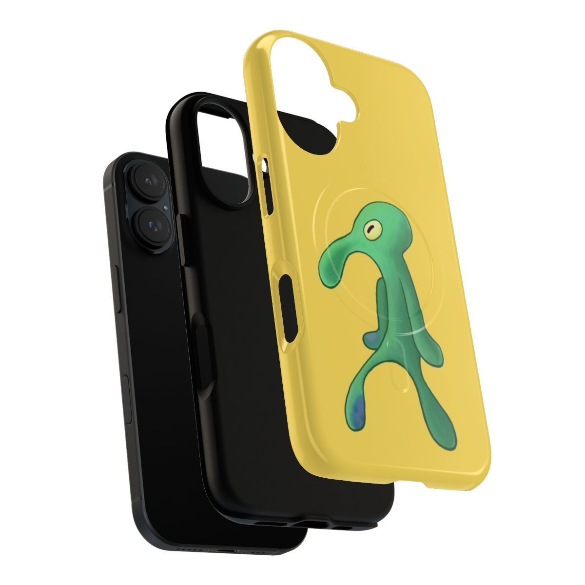 Bold and Brash themed phone case with Spongebob and Squidward inspired design - Layers