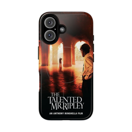 Minimalist phone case design featuring a subtle nod to the film 'The Talented Mr Ripley'