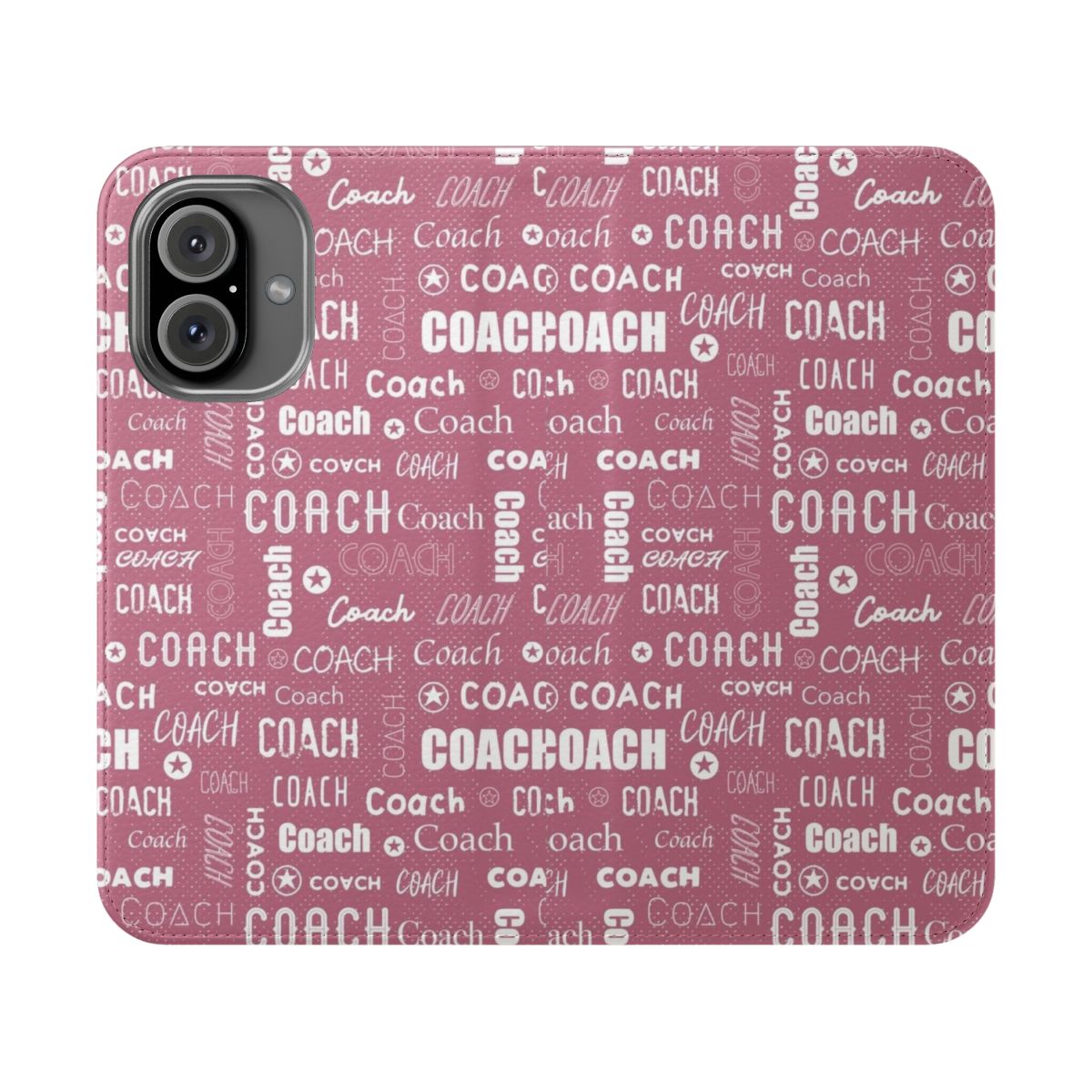 Rose pink flip cover phone case