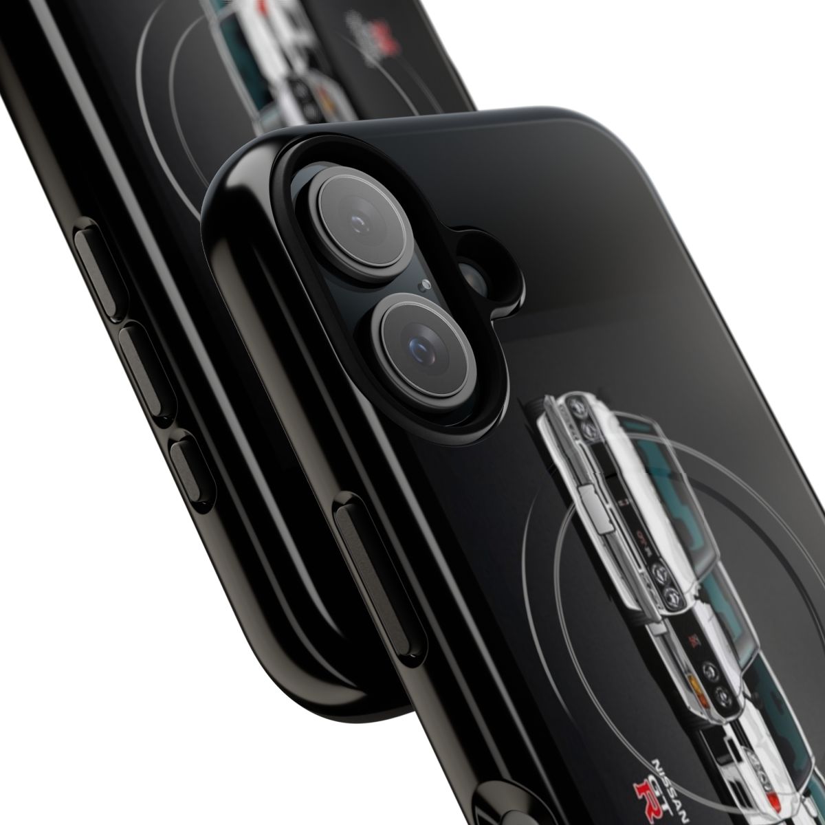 Magnetic tough phone case with Japanese car brand logos and designs - Detail