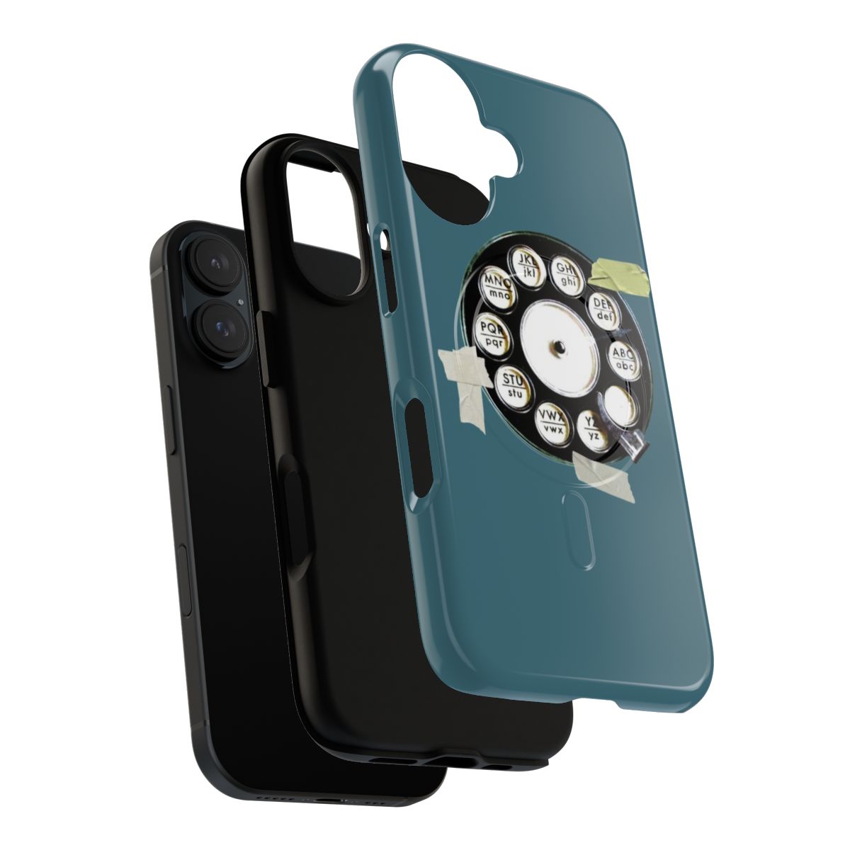 Retro magnetic tough case for vintage dial phones - Layers