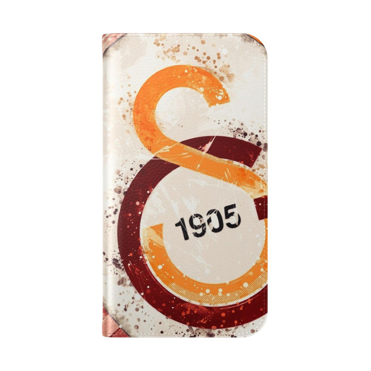 Galatasaray-inspired phone case with team colors and logo - Folded Back