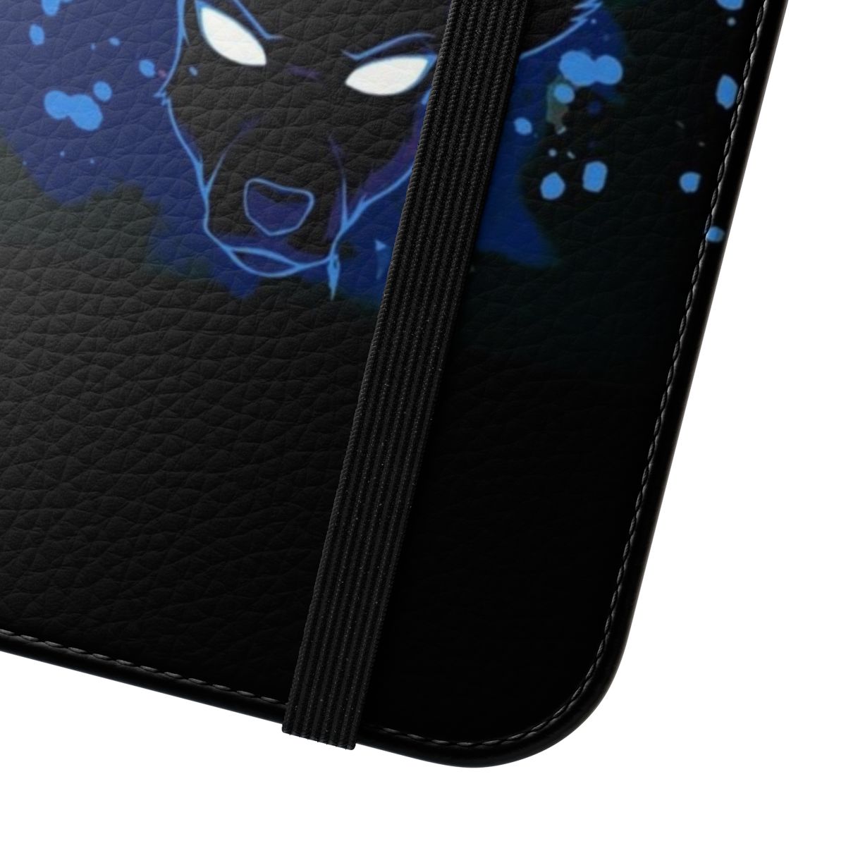 Beastars-inspired flip cover phone case featuring characters Legoshi, Louis, and Haru - Close Up