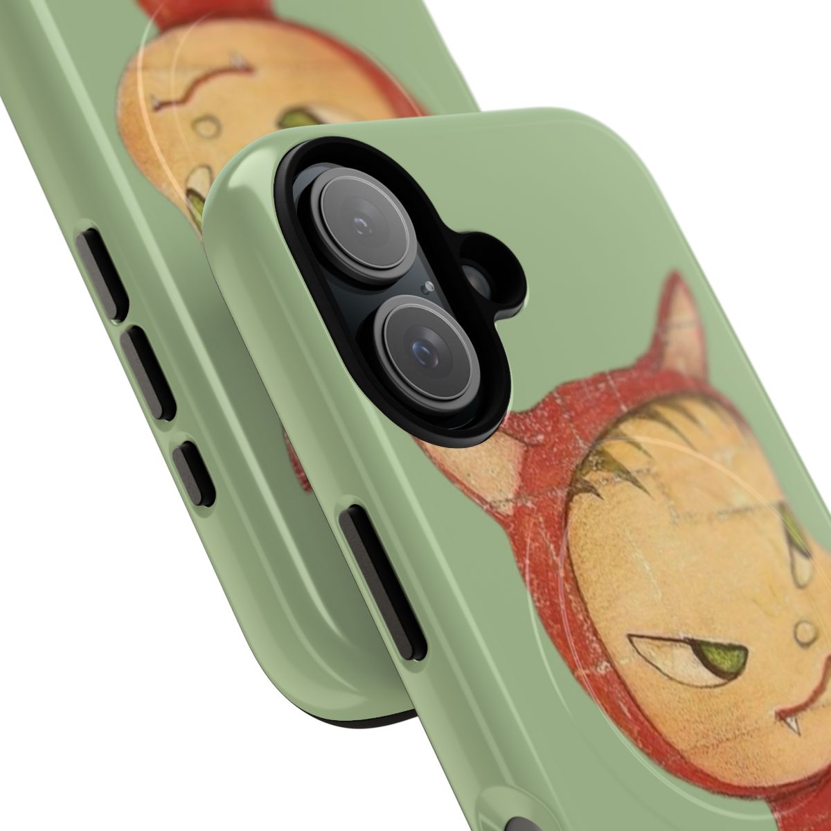 Yoshitomo Nara-inspired magnetic tough phone case - Detail